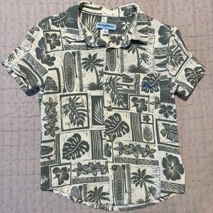 Tommy Bahama Hawaiian Button Down Shirt 2T 100% Rayon